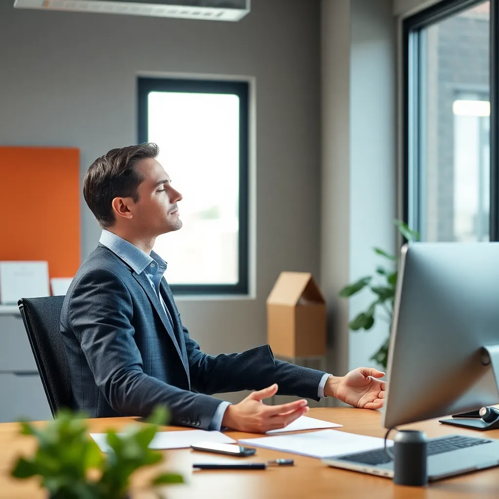 Mindfulness oefeningen in kantooromgeving