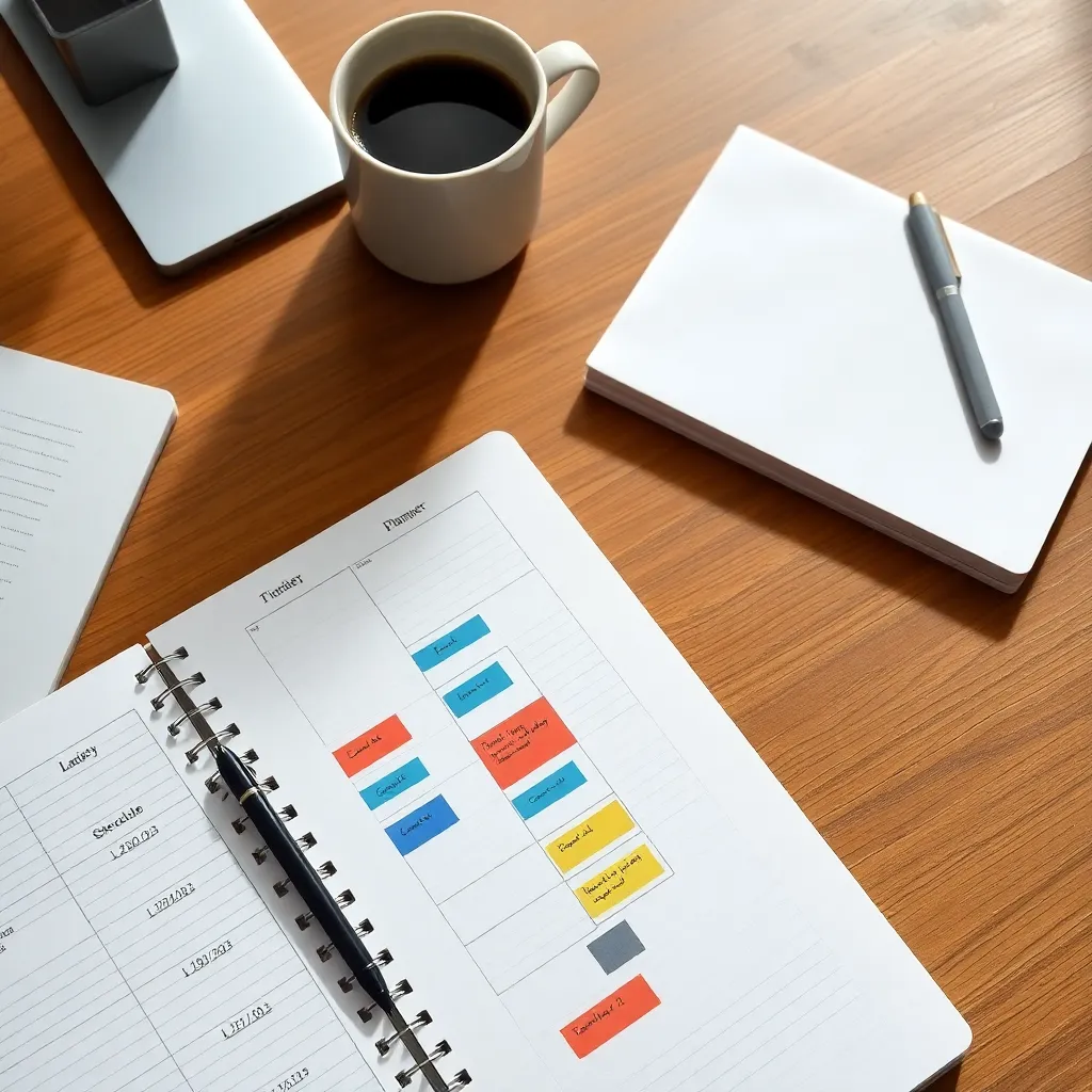 Professional die werkt met digitale productiviteitstools