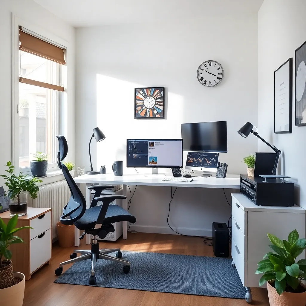 Hybride werkplek met efficiënte inrichting