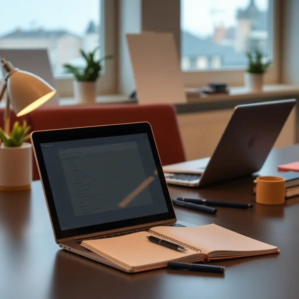 Nederlandse professional werkt geconcentreerd met koptelefoon in modern kantoor met Forest app zichtbaar op smartphone